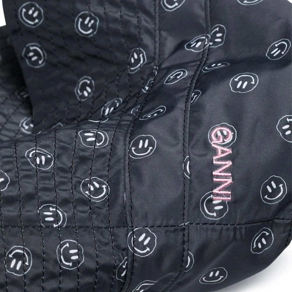 Ganni | Recycled Smiley Face Logo Print Bucket Hat - Picture 9 of 16